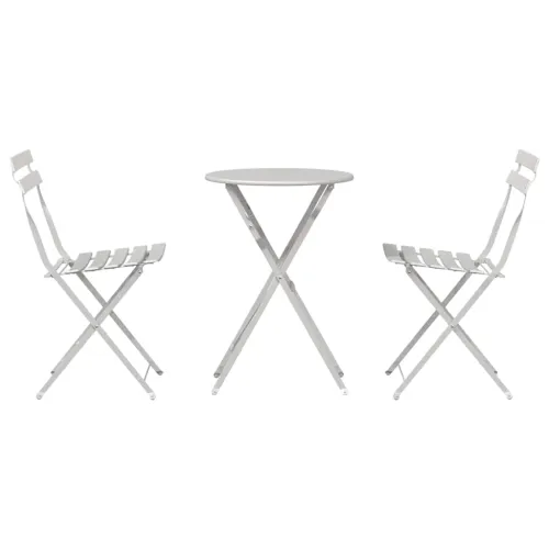 Sklopivi bistro set 3 kom. Bež Čelik - Bež Cijena