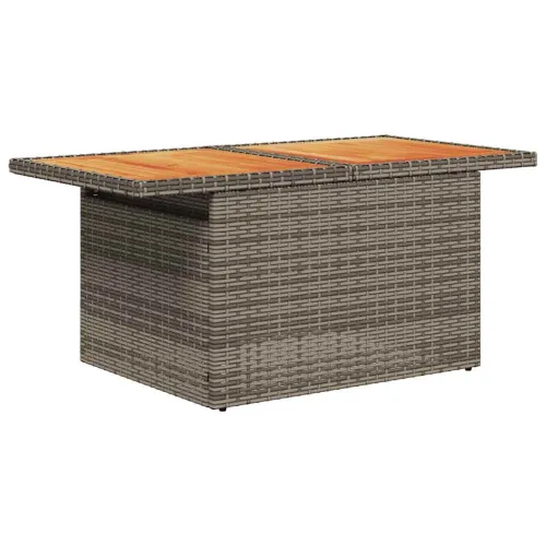 Vrtna garnitura - 7-dijelni set vrtnih sofa sivi od poliratana - Siva 1 Cijena
