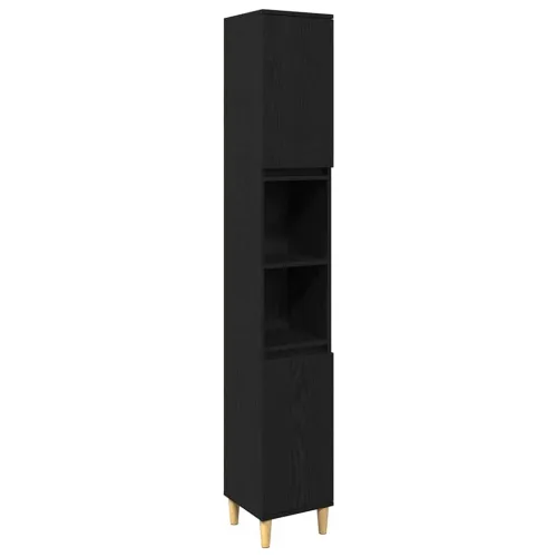 Set namještaja za kupaonicu 3 kom. Crna 80 x 33 x 60 cm - Crni hrast Cijena