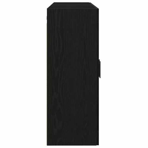 Kabinetski zidni 2 kom. Crni hrast 69,5 x 34 x 90 cm - Crni hrast Crni okrugli Cijena