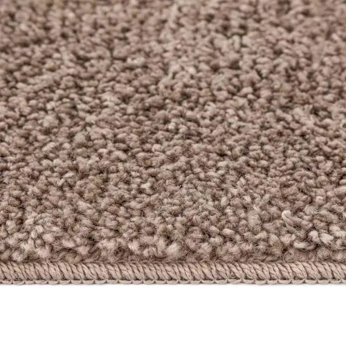 Protuklizni Shaggy Tepih Smeđa 120 x 120 cm PP - Smeđa 120 x 120 cm Cijena