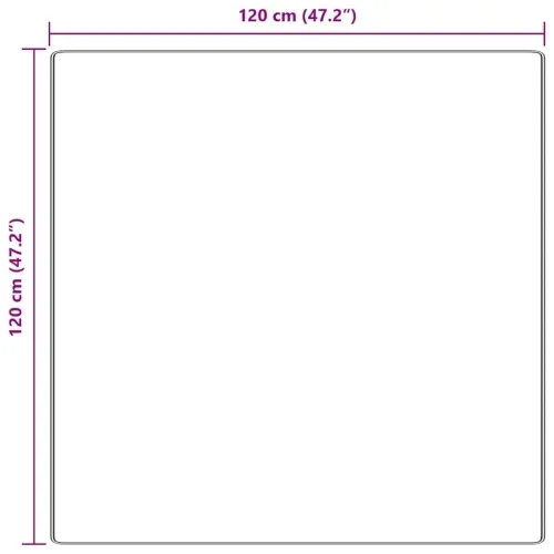 Protuklizni Shaggy Tepih Smeđa 120 x 120 cm PP - Smeđa 120 x 120 cm Cijena