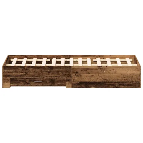 Okvir za krevet Staro drvo 180 x 200 cm Konstruirano drvo - Staro drvo 180 x 200 cm Cijena