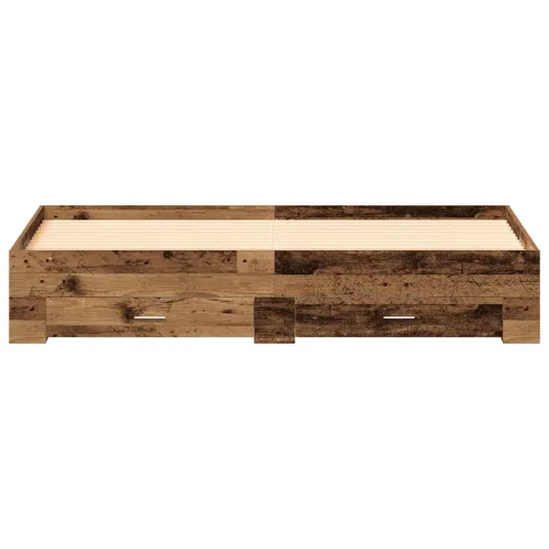 Okvir za krevet Staro drvo 180 x 200 cm Konstruirano drvo - Staro drvo 180 x 200 cm Cijena