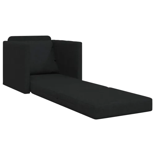 Krevet na razvlačenje Crna 74 x 77 x 81 cm tkanina - Crna 74 x 77 x 81 cm Cijena