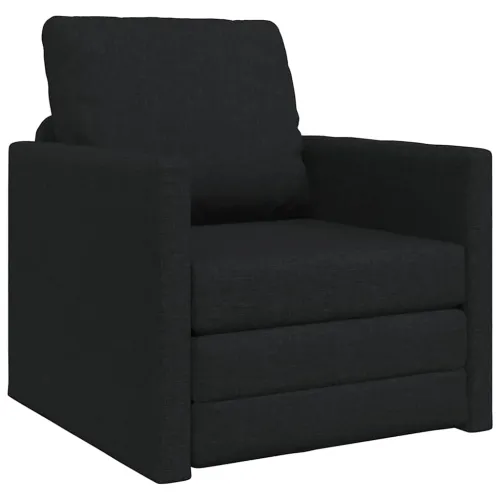 Krevet na razvlačenje Crna 74 x 77 x 81 cm tkanina - Crna 74 x 77 x 81 cm Cijena