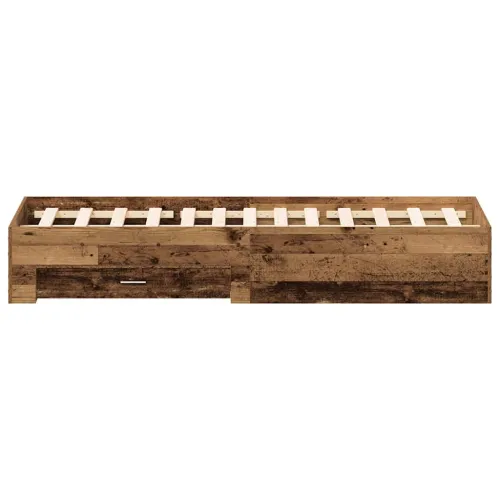Okvir za krevet Staro drvo 140 x 190 cm Konstruirano drvo - Staro drvo 140 x 190 cm Cijena