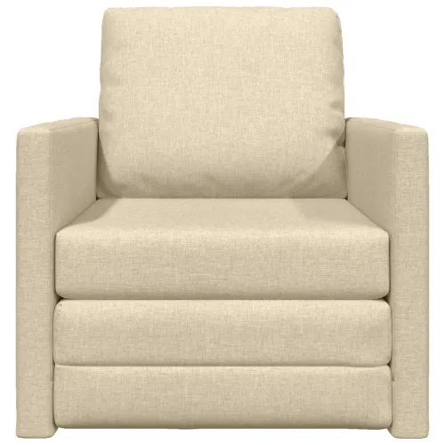 Krevet na razvlačenje Krema 74 x 77 x 81 cm tkanina - Krema 74 x 77 x 81 cm Cijena