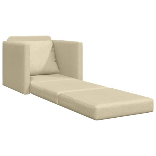 Krevet na razvlačenje Krema 74 x 77 x 81 cm tkanina - Krema 74 x 77 x 81 cm Cijena