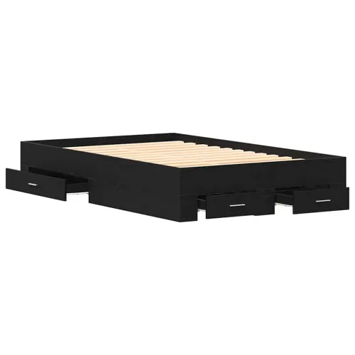 Okvir za krevet Crni hrast 120 x 190 cm Konstruirano drvo - Crni hrast 120 x 190 cm Cijena