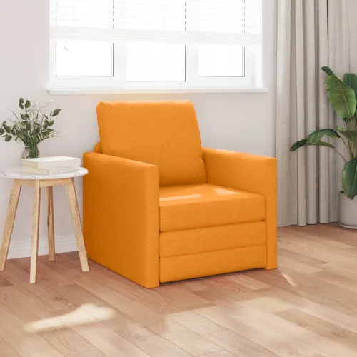Krevet na razvlačenje Tamno žuta 74 x 77 x 81 cm tkanina - Tamnožuta 74 x 77 x 81 cm Cijena