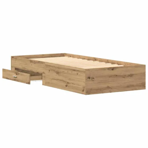 Okvir za krevet s ladicama Umjetnički hrast 100 x 200 cm - hrast artisan 100 x 200 cm Cijena