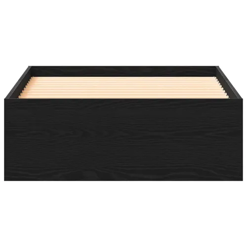 Okvir za krevet Crni hrast 100 x 200 cm Konstruirano drvo - Crni hrast 100 x 200 cm Cijena