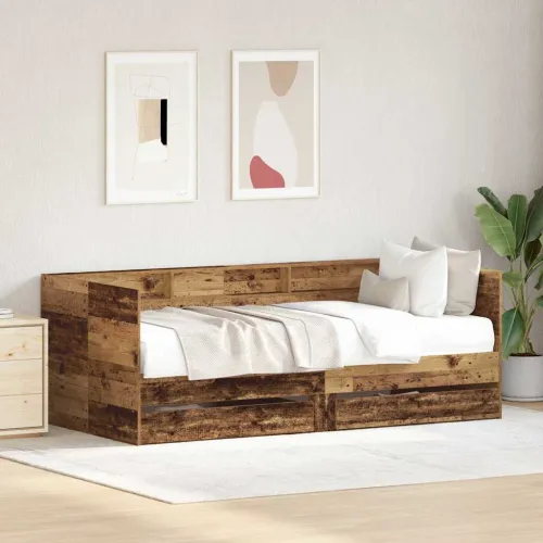 Krevet na dan Staro drvo 90 x 200 cm Konstruirano drvo - Staro drvo 90 x 200 cm Cijena