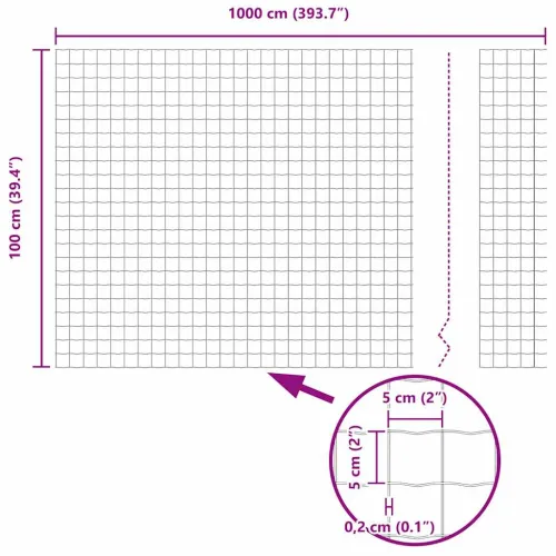 Euro ograda 1 x 10 m Željezo prekriveno PVC-om Zelena - Zelena 10 x 1 m 50 x 50 mm Cijena