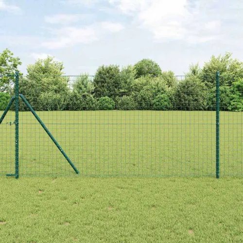 Euro ograda 1 x 10 m Željezo prekriveno PVC-om Zelena - Zelena 10 x 1 m 50 x 50 mm Cijena
