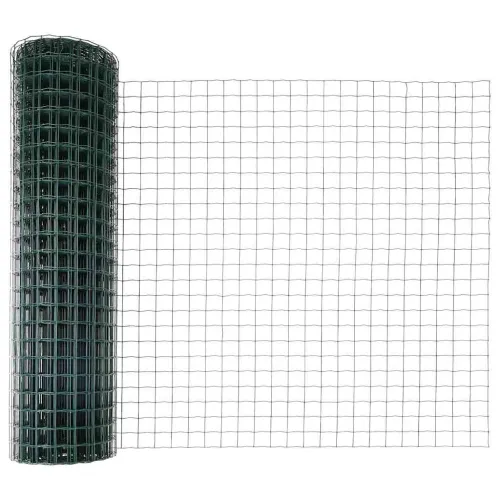 Euro ograda 1,4 x 10 m Željezo prekriveno PVC-om Zelena - Zelena 10 x 1,4 m 50 x 50 mm Cijena