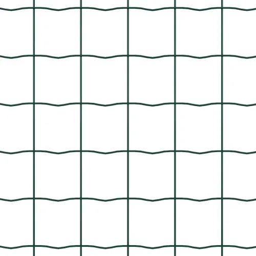 Euro ograda 1,4 x 10 m Željezo prekriveno PVC-om Zelena - Zelena 10 x 1,4 m 50 x 50 mm Cijena