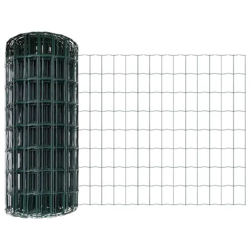 Euro ograda 0,8 x 10 m Željezo prekriveno PVC-om Zelena - Zelena 10 x 0,8 m 50 x 75 mm Cijena