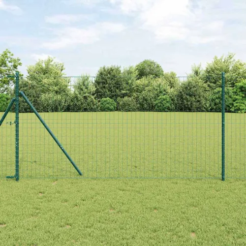 Euro ograda 1 x 10 m Željezo prekriveno PVC-om Zelena - Zelena 10 x 1 m 50 x 100 mm Cijena