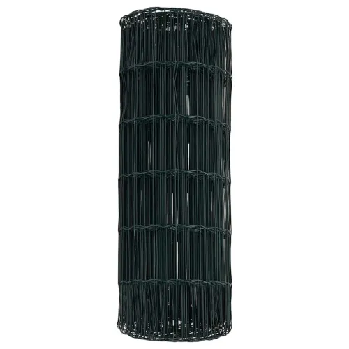 Euro ograda 0,6 x 10 m Željezo prekriveno PVC-om Zelena - Zelena 10 x 0,6 m 75 x 100 mm Cijena