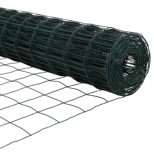 Euro ograda 0,4 x 10 m Željezo prekriveno PVC-om Zelena - Zelena 10 x 0,4 m 100 x 100 mm Cijena