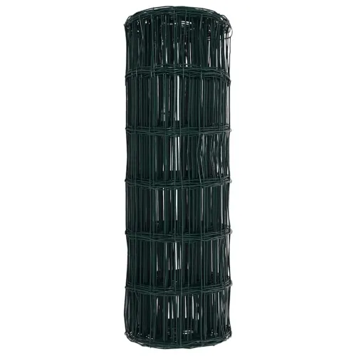 Euro ograda 0,6 x 10 m Željezo prekriveno PVC-om Zelena - Zelena 10 x 0,6 m 100 x 100 mm Cijena