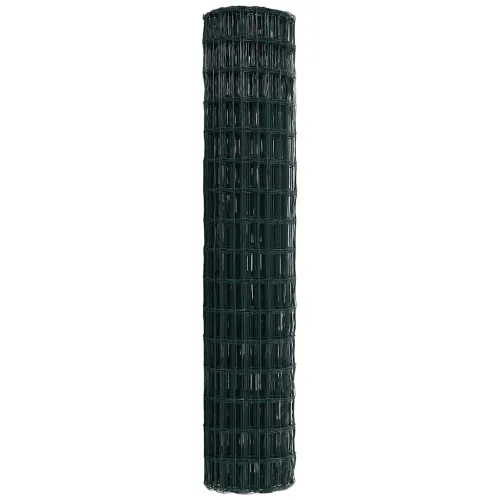 Euro ograda 1,6 x 10m Željezo prekriveno PVC-om Zelena - Zelena 10 x 1,6 m 100 x 100 mm Cijena