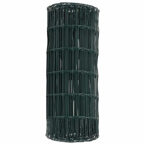 Euro ograda 0,4 x 25 m Željezo prekriveno PVC-om Zelena - Zelena 25 x 0,4 m 50 x 100 mm Cijena