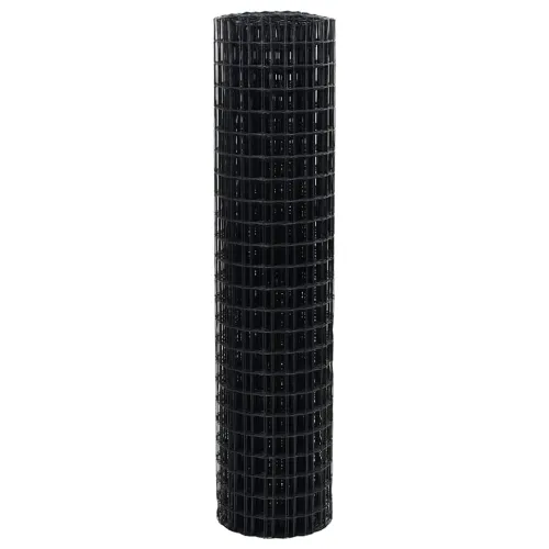 Euro ograda 1,2 x 10 m Željezo prekriveno PVC-om Siva - Siva 10 x 1,2 m 50 x 50 mm Cijena