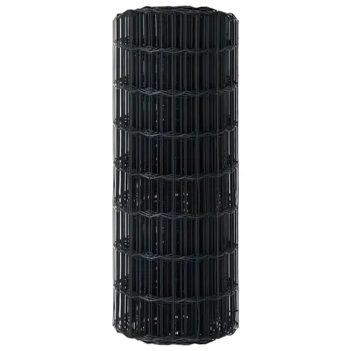 Euro ograda 0,8 x 10 m Željezo prekriveno PVC-om Siva - Siva 10 x 0,8 m 50 x 75 mm Cijena
