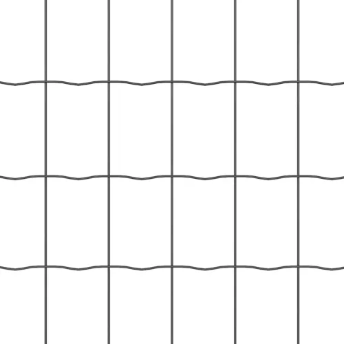 Euro ograda 1 x 10 m Željezo prekriveno PVC-om Siva - Siva 10 x 1 m 50 x 75 mm Cijena