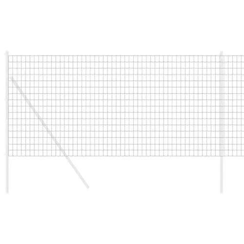 Euro ograda 1,4 x 10 m Željezo prekriveno PVC-om Siva - Siva 10 x 1,4 m 50 x 75 mm Cijena