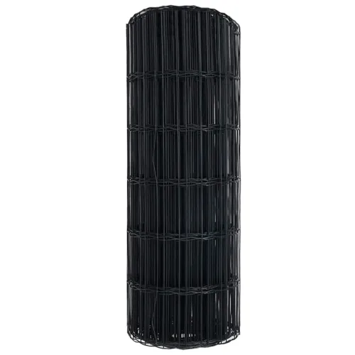 Euro ograda 0,6 x 10 m Željezo prekriveno PVC-om Siva - Siva 10 x 0,6 m 50 x 100 mm Cijena