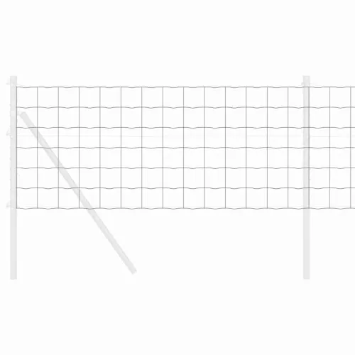 Euro ograda 0,6 x 10 m Željezo prekriveno PVC-om Siva - Siva 10 x 0,6 m 100 x 100 mm Cijena