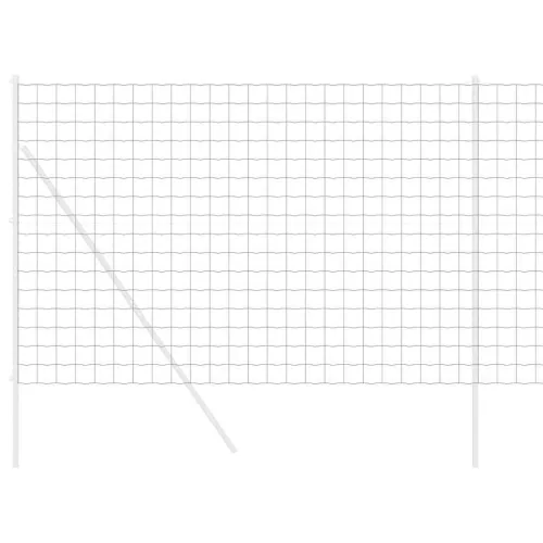 Euro ograda 1,6 x 10 m Željezo prekriveno PVC-om Siva - Siva 10 x 1,6 m 100 x 100 mm Cijena
