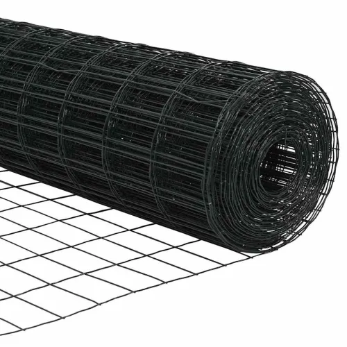 Euro ograda 0,8 x 25 m Željezo prekriveno PVC-om Siva - Siva 25 x 0,8 m 50 x 100 mm Cijena