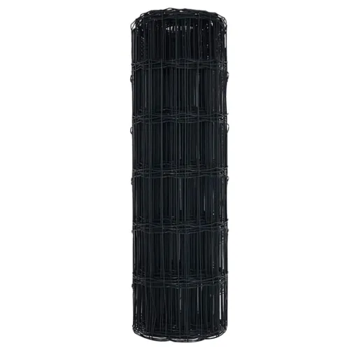 Euro ograda 0,4 x 25 m Željezo prekriveno PVC-om Siva - Siva 25 x 0,4 m 75 x 100 mm Cijena
