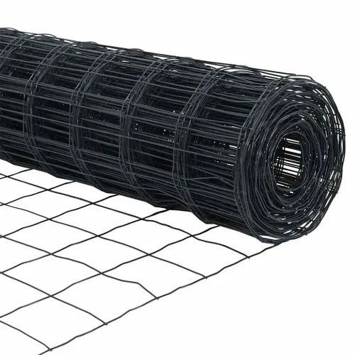 Euro ograda 0,6 x 25 m Željezo prekriveno PVC-om Siva - Siva 25 x 0,6 m 75 x 100 mm Cijena