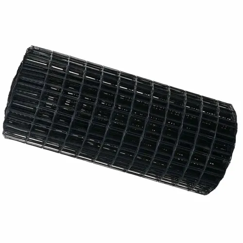 Euro ograda 0,6 x 25 m Željezo prekriveno PVC-om Siva - Siva 25 x 0,6 m 100 x 100 mm Cijena