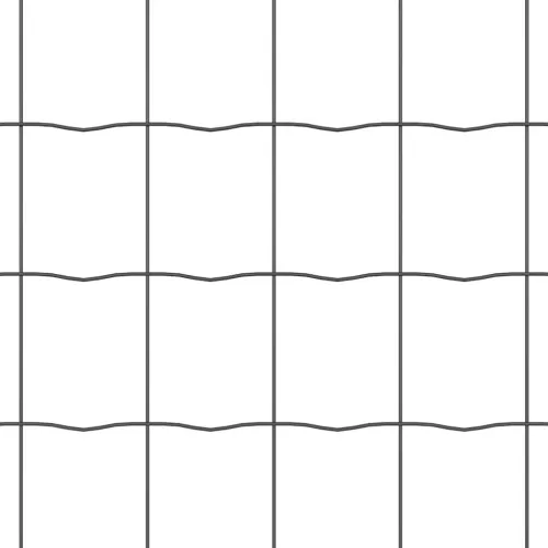 Euro ograda 0,4 x 10 m Željezo prekriveno PVC-om Siva - Siva 10 x 0,4 m 77 x 64 mm Cijena