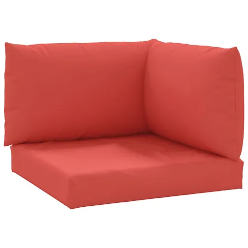 Jastuci za sofu od paleta 3 kom crveni od tkanine - Crvena kutna sofa Cijena