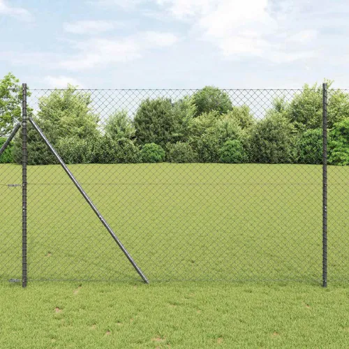 Ograda od lančane veze 10 x 1,6 m Čelik Siva - Siva 10 x 1,6 m 40 x 40 mm Cijena