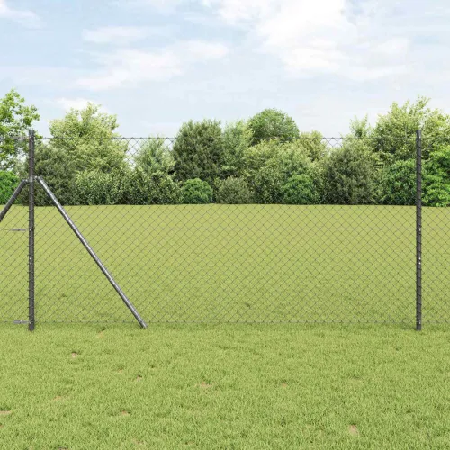 Ograda od lančane veze 25 x 1 m Čelik Siva - Siva 25 x 1 m 40 x 40 mm Cijena