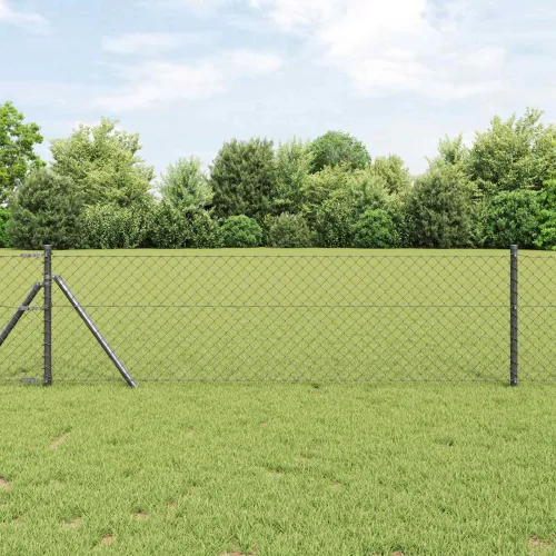 Ograda od lančane veze 25 x 0,6 m Čelik Siva - Siva 25 x 0,6 m 60 x 60 mm Cijena