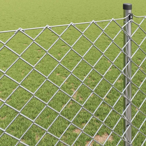 Ograda od lančane veze 25 x 0,4 m Pocinčani čelik Srebrna - Srebrna 25 x 0,4 m 60 x 60 mm Cijena