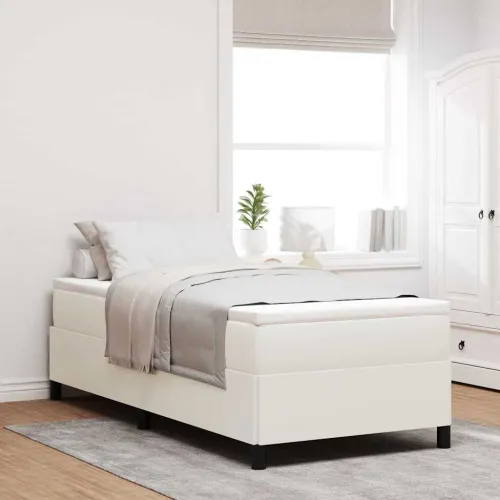 Box spring krevet Krem 100 x 200 cm Kordura tekstil - Krem 100 x 200 cm Cijena