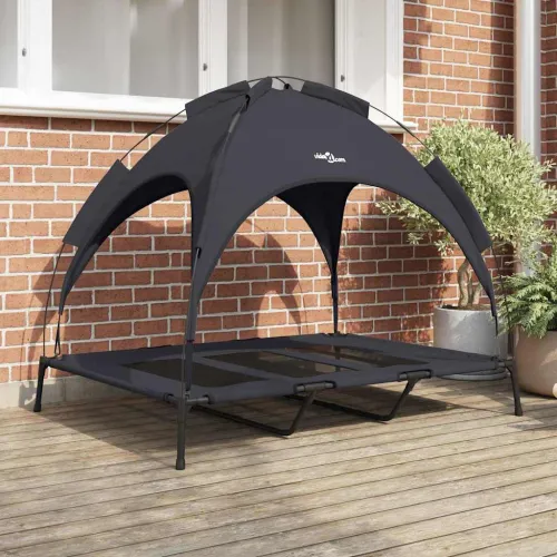 Krevet za psa Crna 122 x 93 x 106,5 cm Čelik - 122 x 93 x 106,5 cm Crna Cijena