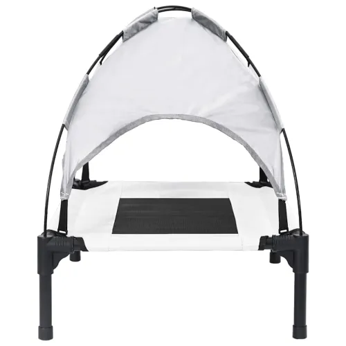 Krevet za psa Srebrno Siva 76 x 62 x 70,5 cm Čelik - 76 x 62 x 70,5 cm Srebrno siva Cijena
