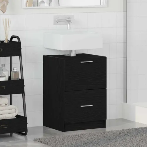 Kupaonski ormar Crni hrast 40 x 37 x 59 cm Konstruirano drvo - Crni hrast 40 x 37 x 59 cm Cijena